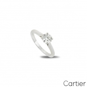Cartier Platinum Round Brilliant Cut Diamond Solitaire 1895 Ring 0.68ct G/VS1 Cartier Platinum Round Brilliant Cut Diamond Solitaire 1895 Ring 0.68ct G/VS1